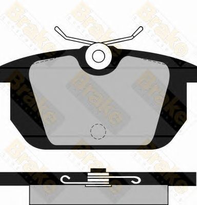 BRAKE ENGINEERING pa461 -  Комплект тормозных колодок, дисковый тормоз